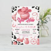 Persoonlijke Rodeo Cowgirl verjaardagsfeestje Kaart (Staand voorkant)