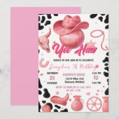 Persoonlijke Rodeo Cowgirl verjaardagsfeestje Kaart (Voorkant / Achterkant)