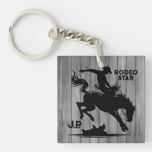 Persoonlijke Rodeo Ster Sleutelhanger (voorkant)