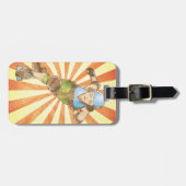 Persoonlijke Roller Derby Meisje Bagage Label (Voorkant horizontaal)