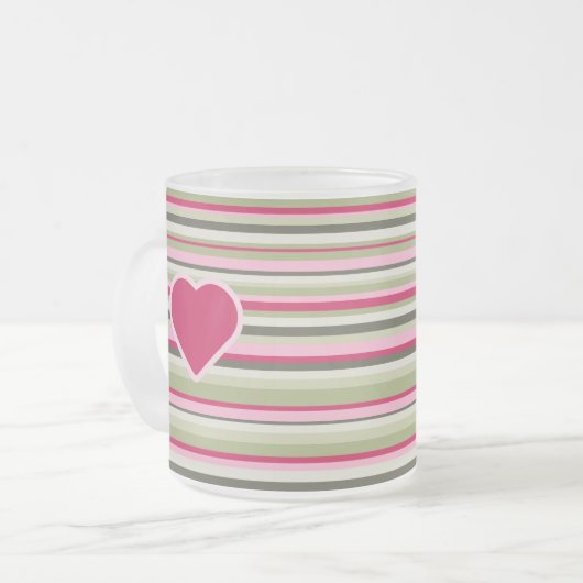 Persoonlijke Romantische foto Matglas Koffiemok (Voorkant links)