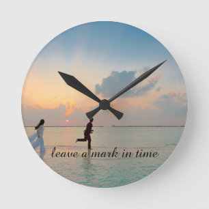 Persoonlijke Romantische Foto Ronde Klok