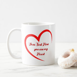 Persoonlijke Romantische Hart Liefde Koffiemok