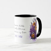 Persoonlijke romantische lavendelmug voor haar mok (Voorkant rechts)
