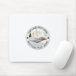 Persoonlijke Ronde Foto Tekst Mark Geschenk Muismat