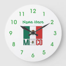 Persoonlijke ronde Mexicaanse vlag 