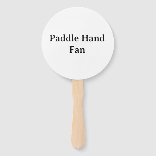 Persoonlijke Ronde Paddle Handventilator Handwaaier (Voorkant)
