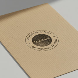 Persoonlijke Ronde Retouradresstempel Rubberstempel