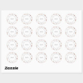 Persoonlijke ronde sticker - Modern Terrazzo (Vel)