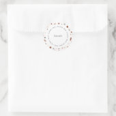 Persoonlijke ronde sticker - Modern Terrazzo (Tas)