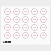 Persoonlijke ronde stickers gebogen gegolfd (Vel)