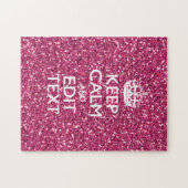 Persoonlijke Roos Blijf Kalme Decoratie Legpuzzel (Horizontaal)