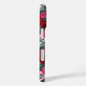 Persoonlijke Roos Bloem iPhone Hoes met Naam (Achterkant / Rechts)
