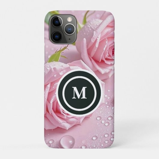 Persoonlijke Roos Boho Bloemige Waterverf Case-Mate iPhone Case (Achterkant)