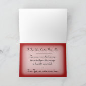 Persoonlijke Roos Wenskaart Wedding Kaart (Binnen)