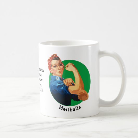 Persoonlijke ROSIE RIVETER Christelijk Koffiemok (Rechts)