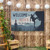 Persoonlijke rotbeklimming Birthday Party Welcome Spandoek