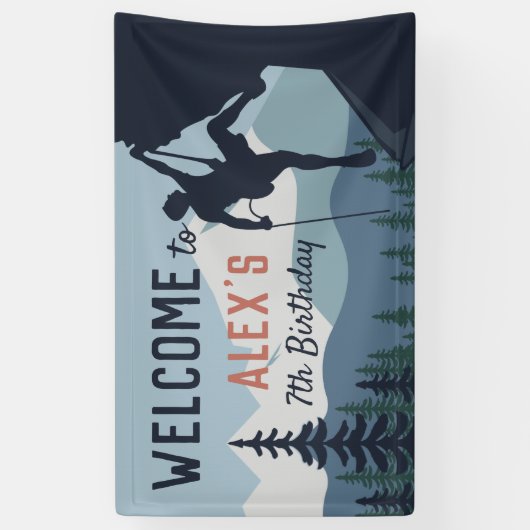 Persoonlijke rotbeklimming Birthday Party Welcome Spandoek (Verticaal)