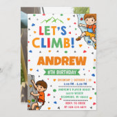 Persoonlijke rotsklimmen verjaardag kaart (Voorkant / Achterkant)