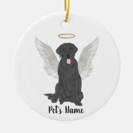 Persoonlijke rouwkaart voor een zwarte labrador keramisch ornament