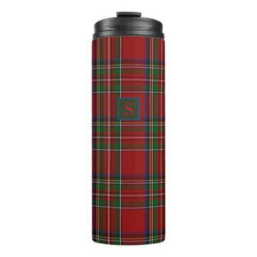 Persoonlijke Royal Stewart Tartan Cadeaus Voor Hem Thermosbeker (Voorkant)