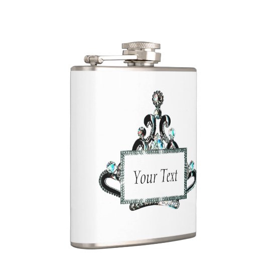 Persoonlijke "Royal Tiara"-fles Heupfles (Rechts)