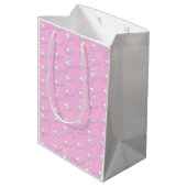 Persoonlijke Roze Afstudeercadeau Middelbare Schoo Medium Cadeauzakje (Achterkant Gekanteld)