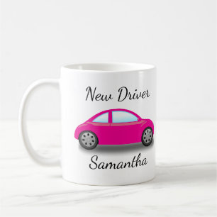 Persoonlijke Roze Auto Rijbewijs Nieuw Koffiemok