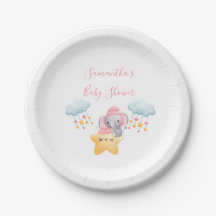 Persoonlijke Roze Baby Olifant Baby Shower