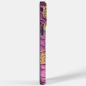 Persoonlijke Roze Bloemen Gouden Vlinders Naam Case-Mate iPhone Case (Achterkant / Rechts)