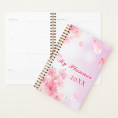Persoonlijke Roze Bloemige Jaarplanner Planner (Display)