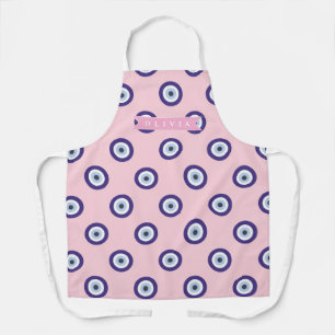 Persoonlijke Roze Boze Oog Patroon Geschenken Met Schort