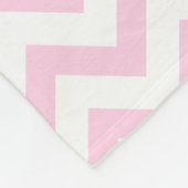 Persoonlijke roze Chevron Elephant Baby Blanket Fleece Deken (Hoek)