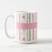 Persoonlijke Roze Coquette Moeder Kerst Koffiemok (Links)