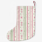 Persoonlijke Roze Coquette Moeder Kleine Kerstsok (Achterkant)