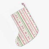 Persoonlijke Roze Coquette Moeder Kleine Kerstsok (Achterkant (Hangend))