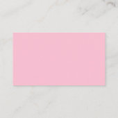 Persoonlijke Roze Cupcake Bakkerij Visitekaartje (Achterkant)