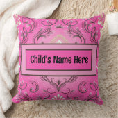 Persoonlijke Roze Damask Kussenhoes Kussen (Deken)