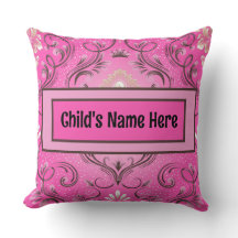 Persoonlijke Roze Damask Kussenhoes