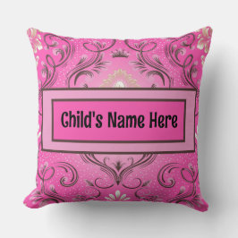 Persoonlijke Roze Damask Kussenhoes Kussen