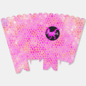 Persoonlijke roze dinosaur verbergen bedankdoosjes (Ongevouwen)