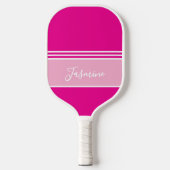 Persoonlijke Roze Douane Naam Pickleball Paddle (Voorkant)