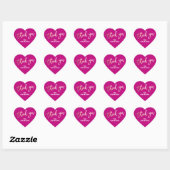 Persoonlijke Roze en Gouden Kinderen Hart Sticker (Vel)
