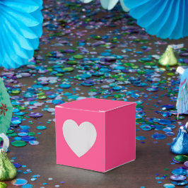 Persoonlijke Roze Favorietendozen – Hart 2x2x2 Vor Bedankdoosjes