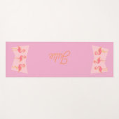 Persoonlijke Roze Flamingo MCM Yoga Mat (Voorkant (horizontaal))