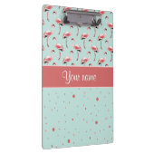 Persoonlijke roze flamingos Polka Dots Klembord (Rechts)