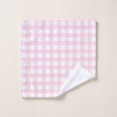 Persoonlijke Roze Geruite Handdoeken Chic Aangepas (Wasdoekje)