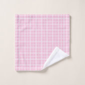 Persoonlijke Roze Geruite Handdoeken Elegant Cadea (Wasdoekje)