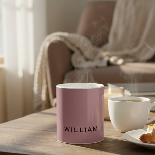 Persoonlijke Roze Goud & Monogram met Maatwerk Koffiemok