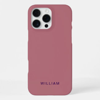 Persoonlijke Roze Gouden iPhone Hoes met Eigen Naa 16 Pro Max Hoesje